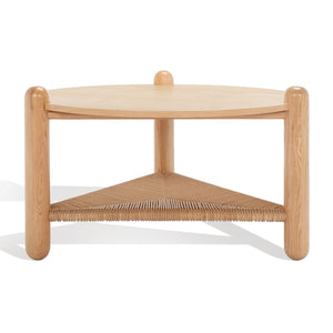 Safavieh Macianna Woven Shelf Coffee Table Natural Wood / Woven Cord / Mdf Veneer SFV4146D