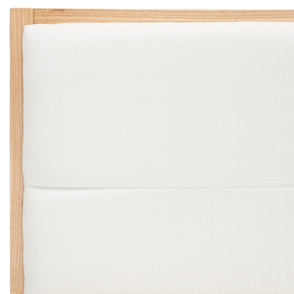 Safavieh Laycee Linen And Wood Counter Stool Natural / White