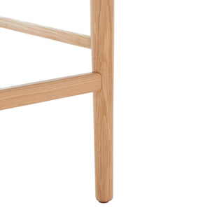 Safavieh Laycee Linen And Wood Counter Stool Natural / White