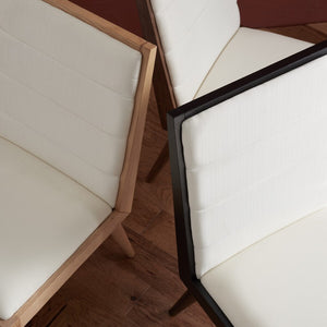 Safavieh Laycee Linen And Wood Dining Chair Walnut / White