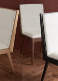 Safavieh Laycee Linen And Wood Dining Chair Walnut / White