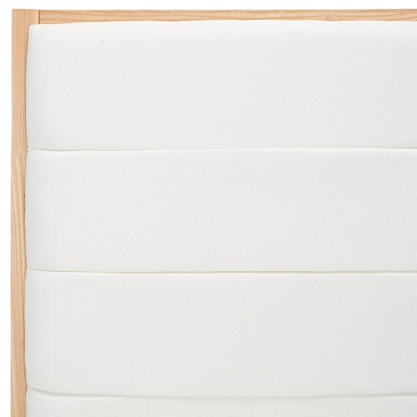 Safavieh Laycee Linen And Wood Dining Chair Natural / White