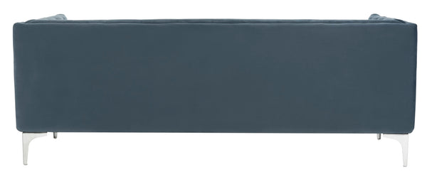 Safavieh Florentino Tufted Sofa Dusty Blue 100% Polyester SFV4506C 889048308947