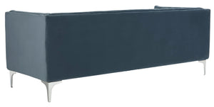 Safavieh Florentino Tufted Sofa Dusty Blue 100% Polyester SFV4506C 889048308947