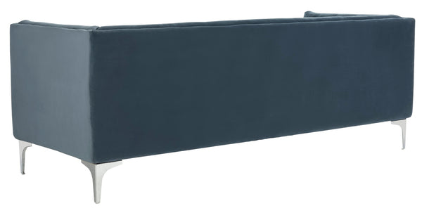 Safavieh Florentino Tufted Sofa Dusty Blue 100% Polyester SFV4506C 889048308947