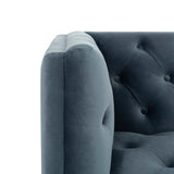 Safavieh Florentino Tufted Sofa Dusty Blue 100% Polyester SFV4506C 889048308947