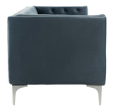Safavieh Florentino Tufted Sofa Dusty Blue 100% Polyester SFV4506C 889048308947