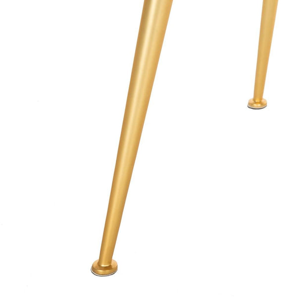 Safavieh Edmond Arm Chair Poly Blend Light Grey Gold Fabric Metal Pine Wood Polyester Acrylic Couture SFV4507B 889048472587