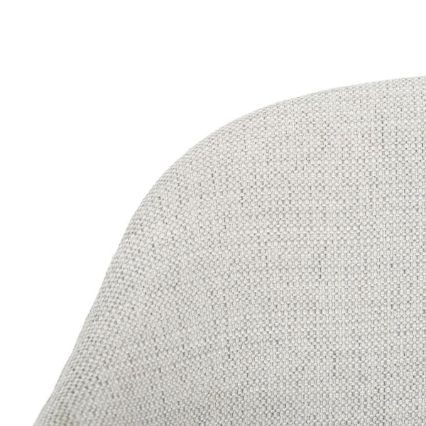 Safavieh Edmond Arm Chair Poly Blend Light Grey Gold Fabric Metal Pine Wood Polyester Acrylic Couture SFV4507B 889048472587