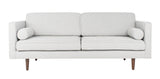 Safavieh Hurley Mid-Century Sofa in Light Grey Couture SFV4512A