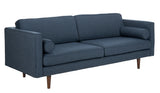 Safavieh Hurley Mid-Century Sofa in Dark Blue Couture SFV4512B