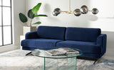 Karalina Modern Sofa Navy Wood / Fabric / Foam / Metal SFV4528C