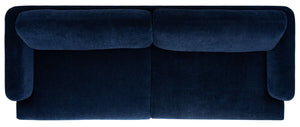Karalina Modern Sofa Navy Wood / Fabric / Foam / Metal SFV4528C