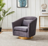 Clara Quilted Swivel Tub Chair