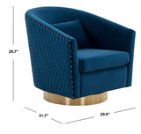 Clara Quilted Swivel Tub Chair