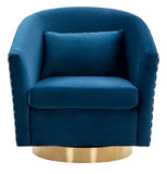 Clara Quilted Swivel Tub Chair