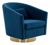 Clara Quilted Swivel Tub Chair