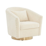 Clara Quilted Swivel Tub Chair