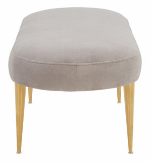 Corinne Velvet Oval Bench
