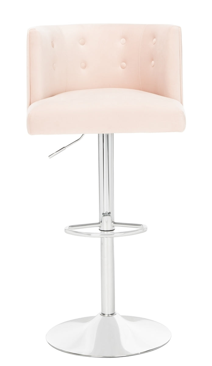 Safavieh Zayna Adjustable Barstool in Light Pink Couture SFV4709A