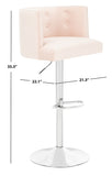 Safavieh Zayna Adjustable Barstool in Light Pink Couture SFV4709A