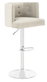 Safavieh Zayna Adjustable Barstool in Light Gray Couture SFV4709C