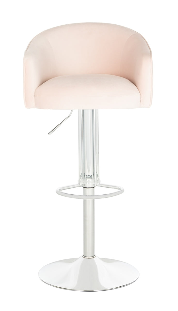 Safavieh Ellsworth Adjustable Barstool in Light Pink Couture SFV4710A