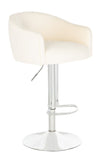 Safavieh Ellsworth Adjustable Barstool in Cream Couture SFV4710B