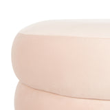 Safavieh Skye Gold Base Ottoman in Light Pink Couture SFV4712A