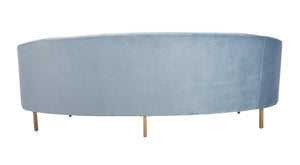 Safavieh Primrose Curved Sofa in Light Blue Couture SFV4715B