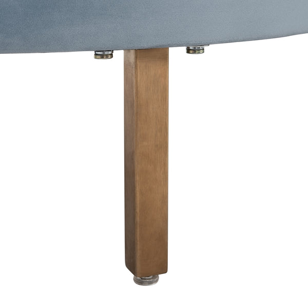 Safavieh Primrose Curved Sofa in Light Blue Couture SFV4715B