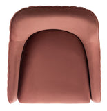 Safavieh Leyla Channeled Velvet Accent Chair in Dusty Rose Couture SFV4720C
