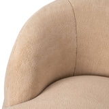 Flynn Faux Lamb Wool Swivel Chair