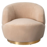 Flynn Faux Lamb Wool Swivel Chair