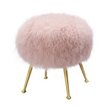 Anna Sheepskin Ottoman