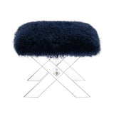 Safavieh Coraline Sheepskin Ottoman SFV4748C