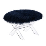 Safavieh Coraline Sheepskin Ottoman SFV4748C