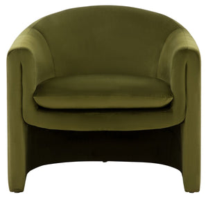 Laylette Accent Chair - Luxurious Velvet Upholstered Furniture with Bold Design for Modern Spaces
