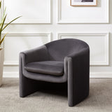 Safavieh Laylette Upholstered Accent Chair Dark Grey Wood / Fabric / Foam / Metal SFV4771D