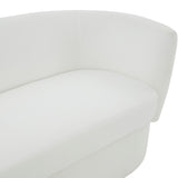 Safavieh Mariano Curved Sofa White Wood / Fabric / Foam SFV4782A