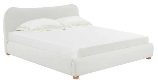 Safavieh Beccarose Boucle Queen Bed Ivory