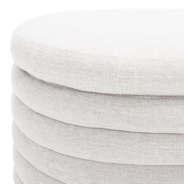 Safavieh Jaymie Storage Bench Taupe / Black Wood / Fabric / Foam  SFV5040A