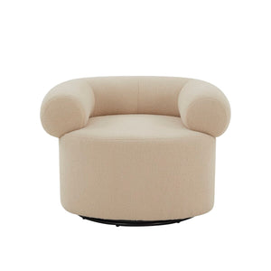 Safavieh Sadie Swivel Accent Chair Sand Wood / Fabric / Foam / Metal SFV5045B