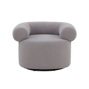 Safavieh Sadie Swivel Accent Chair Light Grey Wood / Fabric / Foam / Metal SFV5045C