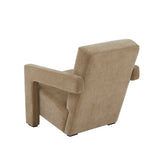 Safavieh Taylor Modern Velvet Accent Chair Light Brown Wood / Fabric / Foam SFV5046C