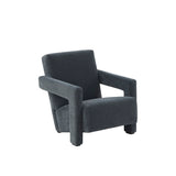 Safavieh Taylor Modern Velvet Accent Chair Navy Wood / Fabric / Foam SFV5046D