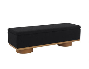 Safavieh Vianna Boucle Bench Black Wood / Fabric / Foam SFV5049C