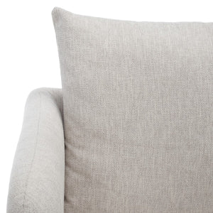 Safavieh Abbelina Swivel Accent Chair Taupe Wood / Fabric / Foam / Metal SFV5050A