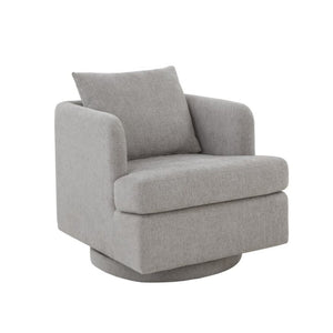 Safavieh Abbelina Swivel Accent Chair Grey Wood / Fabric / Foam / Metal SFV5050B