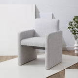 Safavieh Maisey Linen Arm Chair Light Grey Wood / Fabric / Foam SFV5053A